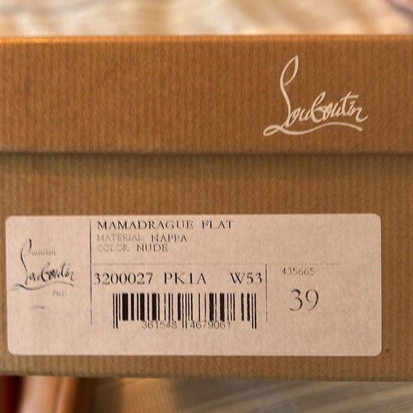 Christian Louboutin Women's Tan Leather Ballet Flats - Picture 8 of 8